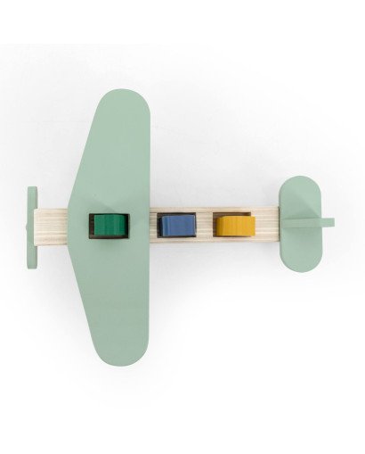 AVION CON PERSONAJES DE MADERA TRIXIE