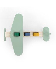 AVION CON PERSONAJES DE MADERA TRIXIE