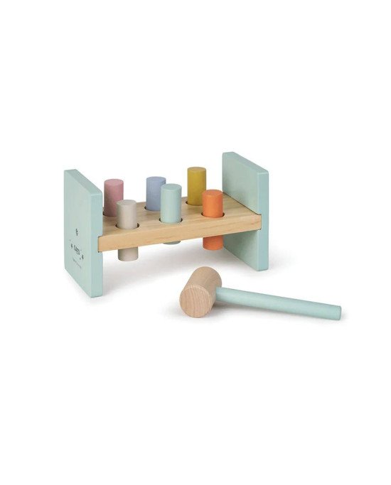 BANCO DE MADERA CON MARTILLO SARO