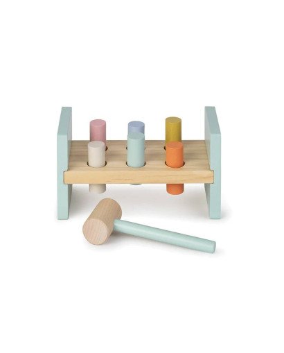 BANCO DE MADERA CON MARTILLO SARO