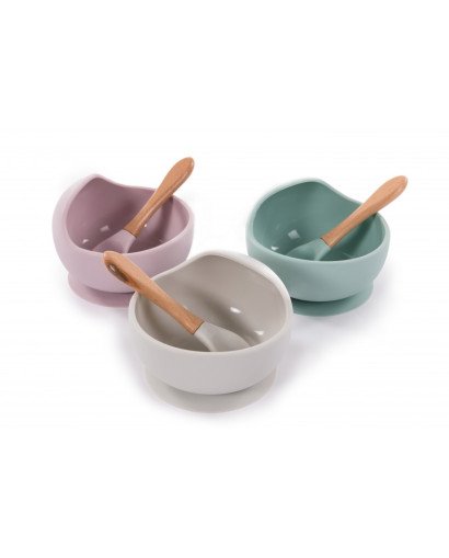 BOL SILICONA CON VENTOSA Y CUCHARA