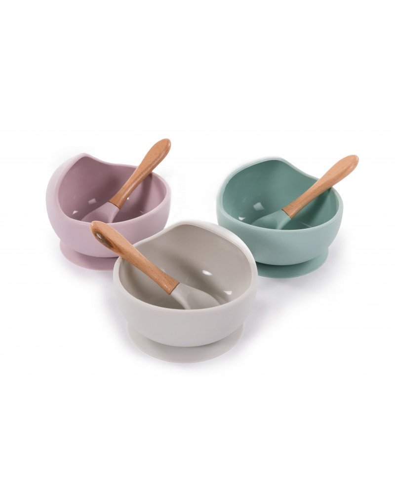 BOL SILICONA CON VENTOSA Y CUCHARA