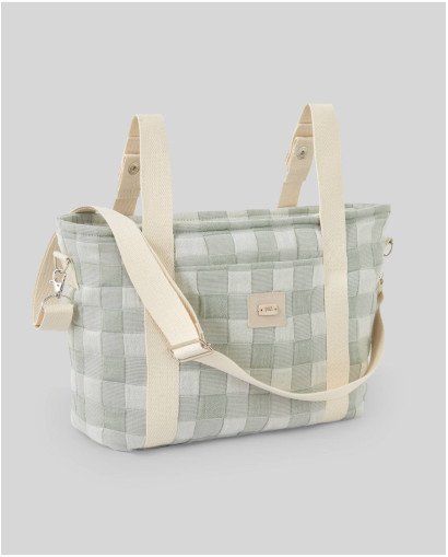 BOLSO TEXTIL COLECCION DAMERO  PAZ RODRIGUEZ