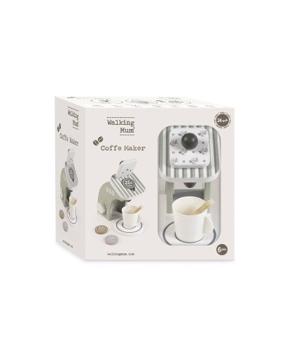 CAFETERA DE MADERA BOTTON WALKING MUM