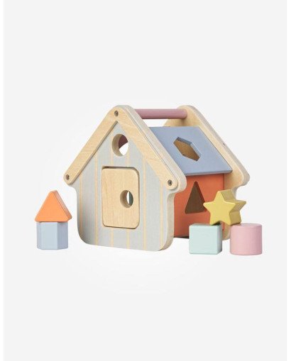 CASITA CON PIEZAS ENCAJABLES MADERA SARO