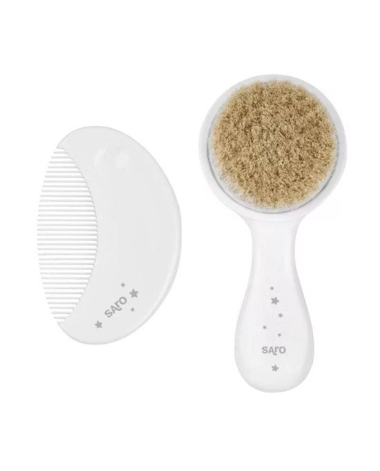 CEPILLO Y PEINE NATURAL SARO