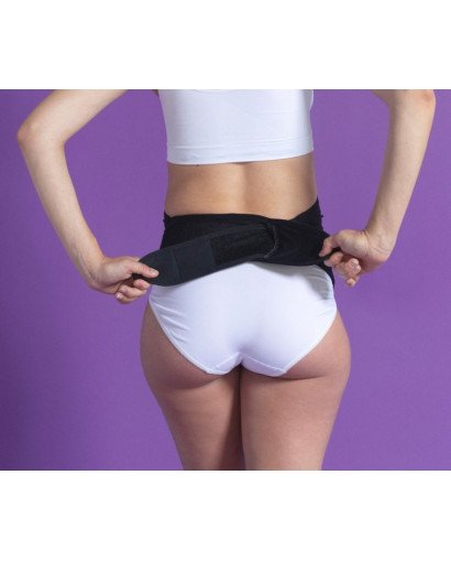 CINTURÓN REGULABLE DE SOPORTE PARA EL EMBARAZO NEGRO CARIWELL