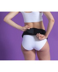 CINTURÓN REGULABLE DE SOPORTE PARA EL EMBARAZO NEGRO CARIWELL