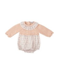 CONJUNTO BEBE PUNTO RANITA CON CAPOTA BABIDU