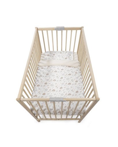 EDREDON BAJERA Y ALMOHADA CUNA 120X60 NARA PASITO A PASITO