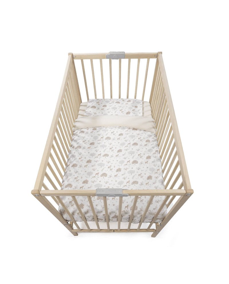 EDREDON BAJERA Y ALMOHADA CUNA 120X60 NARA PASITO A PASITO