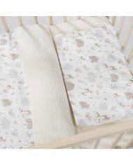 EDREDON BAJERA Y ALMOHADA CUNA 120X60 NARA PASITO A PASITO