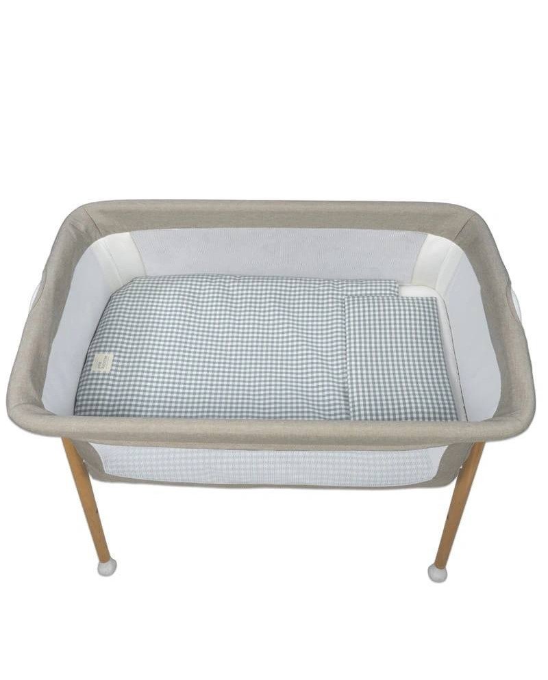 EDREDÓN NORD., BAJERA Y ALMOHADA PRALINÉ MINICUNA 90x50 WALKING MUM