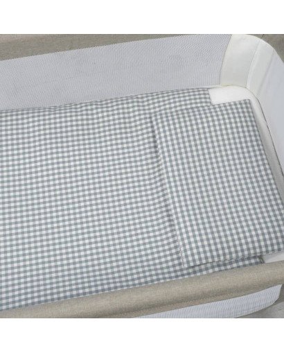 EDREDÓN NORD., BAJERA Y ALMOHADA PRALINÉ MINICUNA 90x50 WALKING MUM