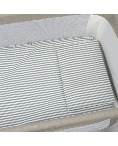 EDREDÓN NORD., BAJERA Y ALMOHADA PRALINÉ MINICUNA 90x50 WALKING MUM