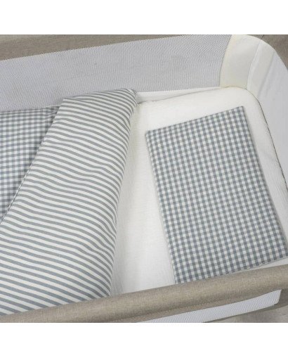 EDREDÓN NORD., BAJERA Y ALMOHADA PRALINÉ MINICUNA 90x50 WALKING MUM