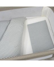 EDREDÓN NORD., BAJERA Y ALMOHADA PRALINÉ MINICUNA 90x50 WALKING MUM