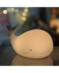 LAMPARA DE SILICONA BALLENA CON CONTROL REMOTO