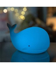 LAMPARA DE SILICONA BALLENA CON CONTROL REMOTO