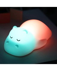 LUZ NOCTURNA INFANTIL HIPOPOTAMO NATTOU