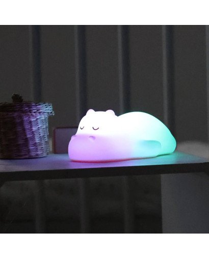LUZ NOCTURNA INFANTIL HIPOPOTAMO NATTOU