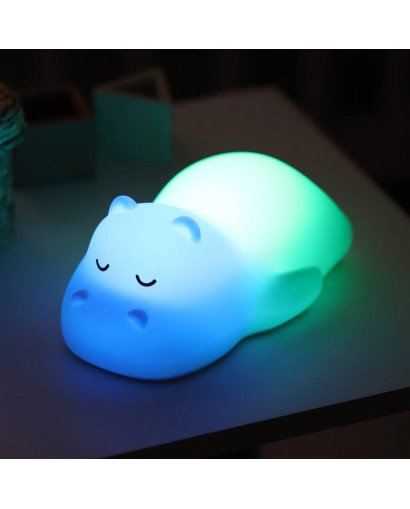 LUZ NOCTURNA INFANTIL HIPOPOTAMO NATTOU