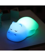 LUZ NOCTURNA INFANTIL HIPOPOTAMO NATTOU
