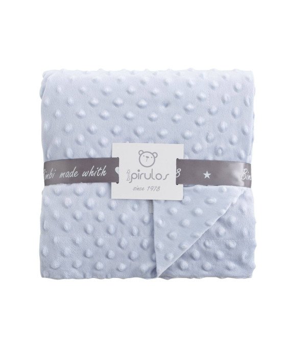 MANTA DOTS DOBLE PIRULOS 80X110