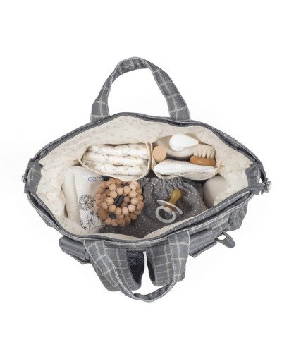 MOCHILA CAMBIADOR COLECCIÓN TARTAN PASITO A PASITO