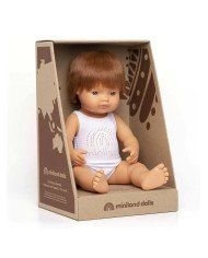 MUÑECO BEBE 38 CM. PELIRROJO MINILAND