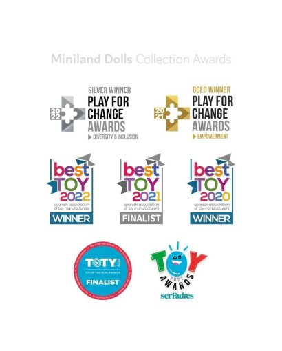 MUÑECO BEBE 38 CM. S.DOWN MINILAND