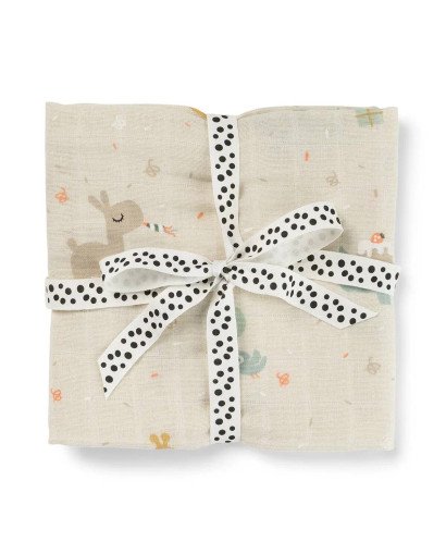 PACK DE 2 MUSELINAS 120X120 DONE BY DEER