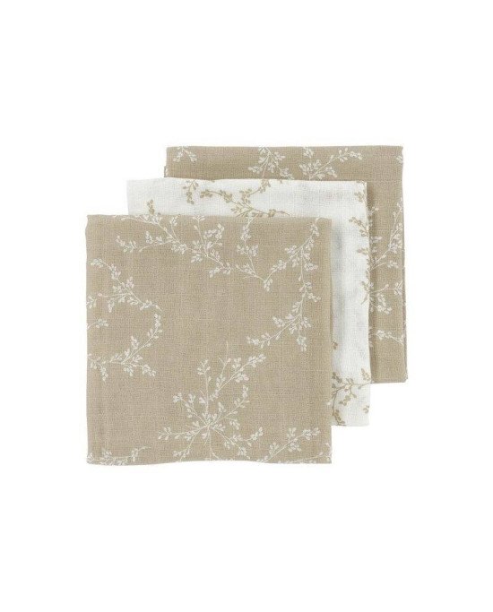 MUSELINA MEDIANA PACK DE 3 70x70 CM ME-BRANCHES