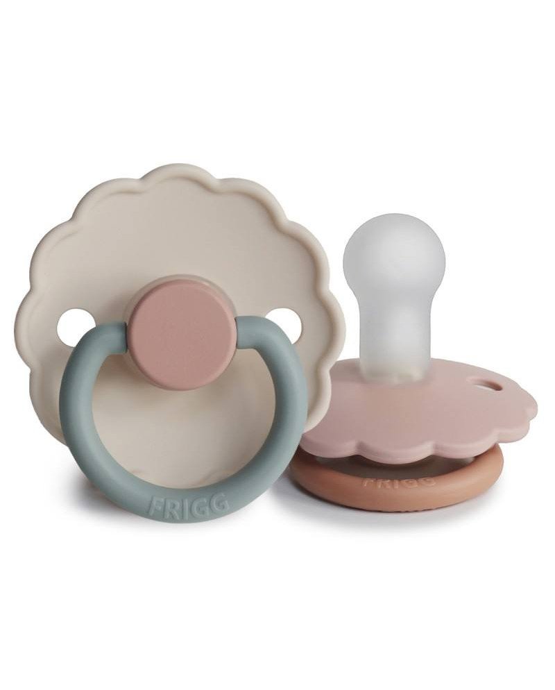 PACK 2 CHUPETES BICOLOR SILICONA DAISY FRIGG