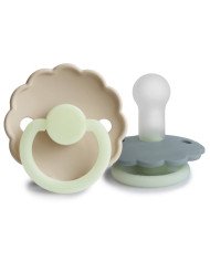 PACK 2 CHUPETES NIGHT SILICONA DAISY FRIGG
