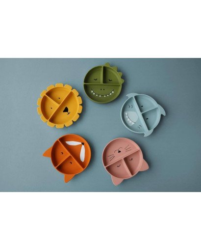 PLATO COMPARTIMENTADO CON VENTOSA TRIXIE