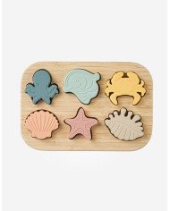 PUZLE ENCAJABLE MADERA Y SILICONA SEA LIGE SARO