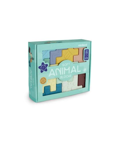 PUZZLE SOFT ANIMAL BLOCKS MINILAND