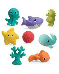 SET 8 ANIMALES DE BAÑO AQUARIUM