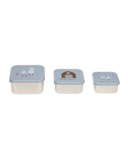 SNACKBOX 3 PCS ACERO INOX