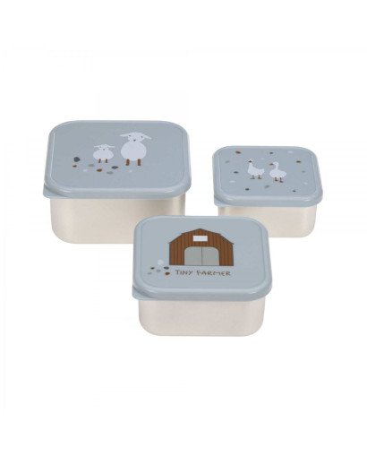 SNACKBOX 3 PCS ACERO INOX