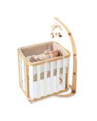 SOPORTE CON MOVIL DE CUNA DE MADERA ALONDRA