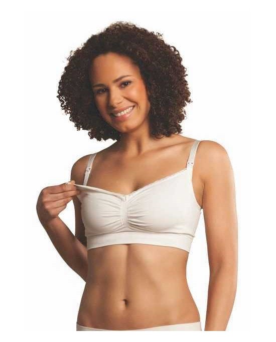 SUJETADOR SIN COSTURAS LACTANCIA ALGODÓN ORGÁNICO NATURAL CARRIWELL