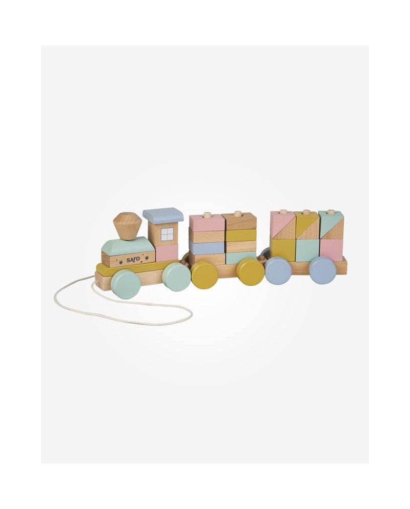 TREN CON PIEZAS ENCAJABLES MADERA SARO