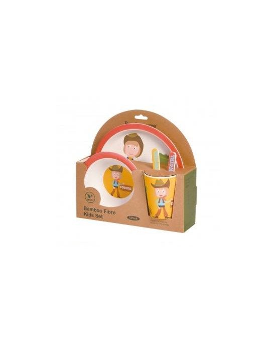 VAJILLA BAMBU 5 PIEZAS WALKING MUM