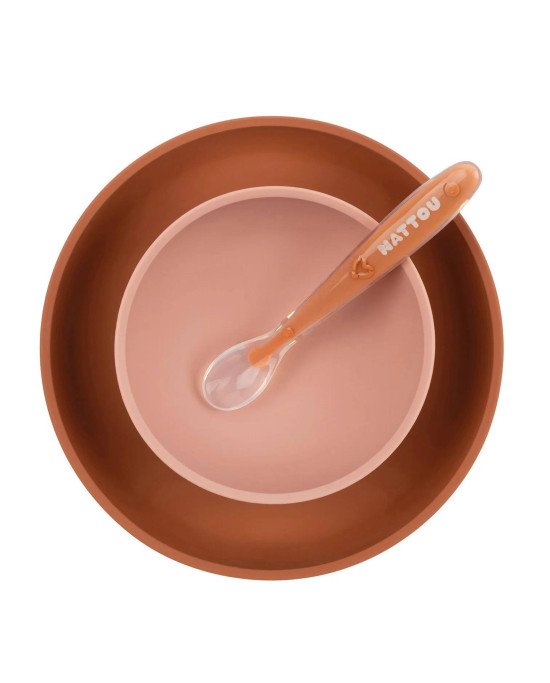 VAJILLA DINNER SET + BABERO SILICONA NATTOU