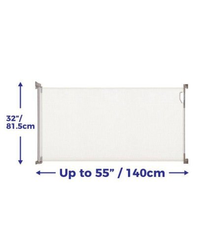 BARRERA PUERTA RETRACTIL HASTA 140CM
