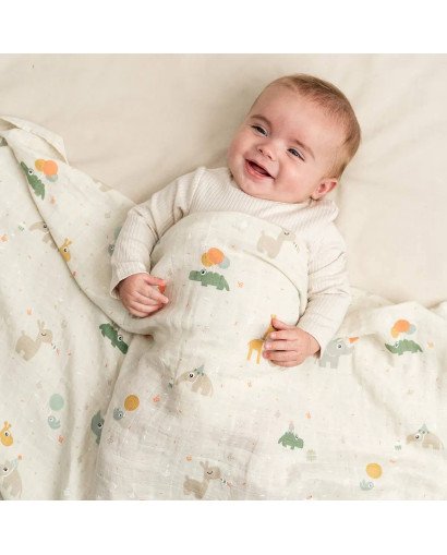 PACK DE 2 MUSELINAS 120X120 DONE BY DEER