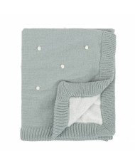 MANTA DOTS TRICOT REVERSIBLE CON CORALINA BIMBIDREAMS