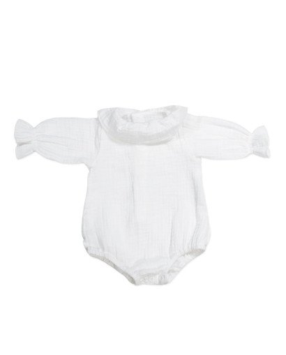 SET TRICOT JERSEY + RANITA + BODY BAMBULA BEIGE 0-1M/56 CM